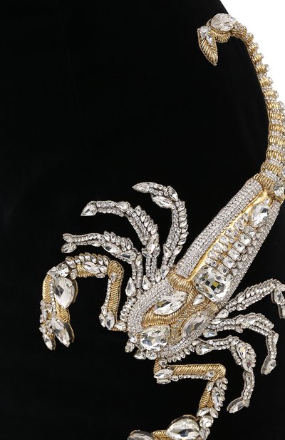 Платье BALMAIN черного цвета по цене 478000 руб., арт. UF06341/P057, фото 5 Платье BALMAIN, арт. UF06341/P057, фото 5