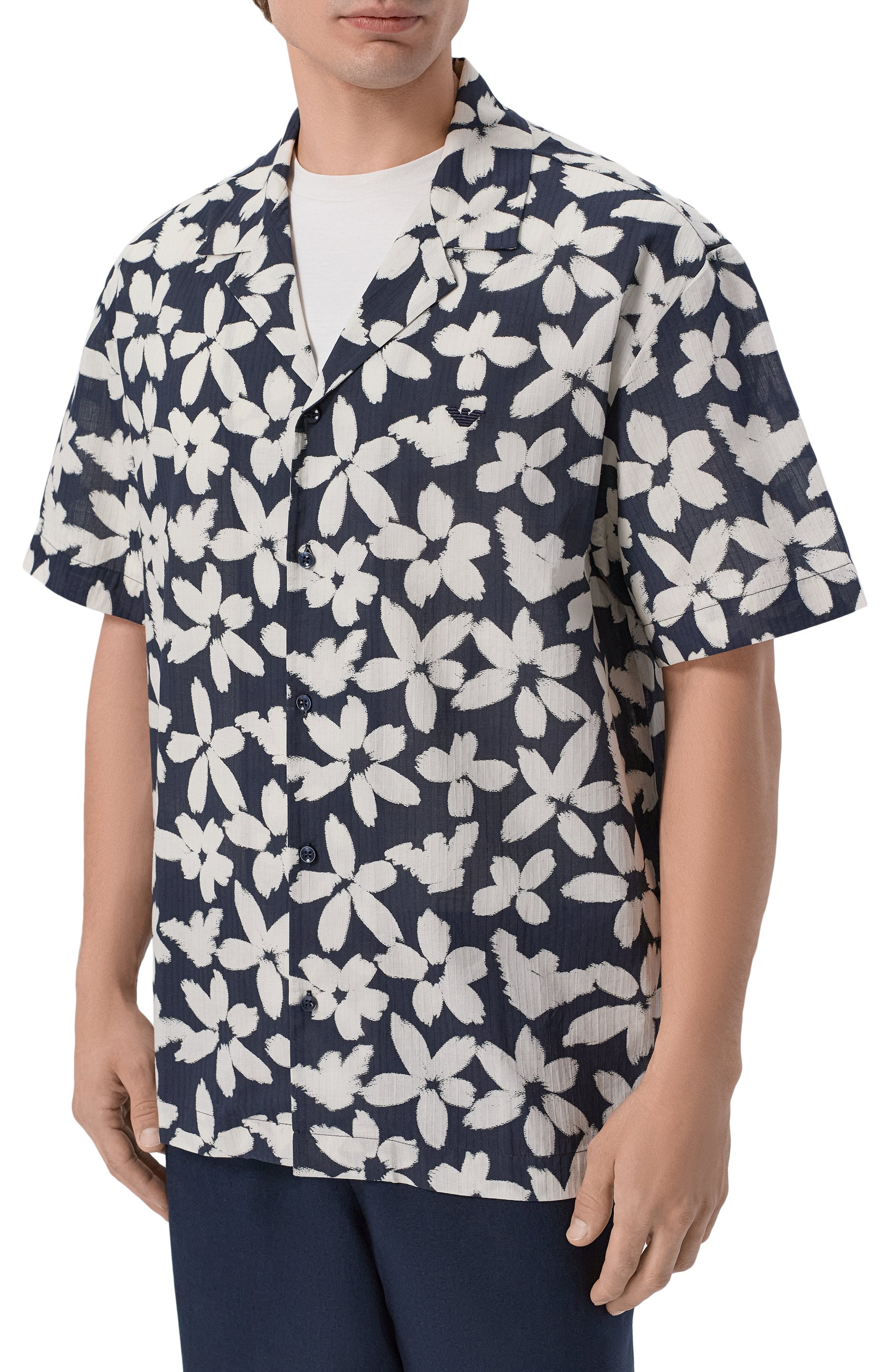 Хлопковая рубашка EMPORIO ARMANI, арт. EM000593/AF20443, фото 3
