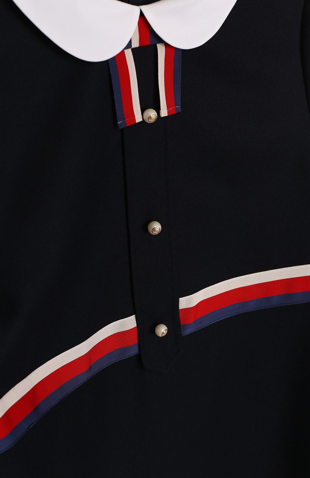 Платье из смеси шерсти и кашемира с контрастной отделкой GUCCI, арт. 477741/XBC05, фото 3