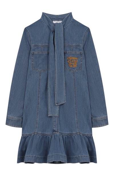 Джинсовое платье PHILOSOPHY DI LORENZO SERAFINI KIDS, арт. I9F901/6044/12-14