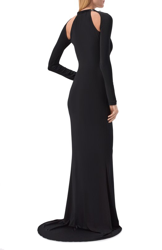 Платье из вискозы Off-White 0WDB55YF25JER001 Чёрный  0WDB55YF25JER001 Фото 3