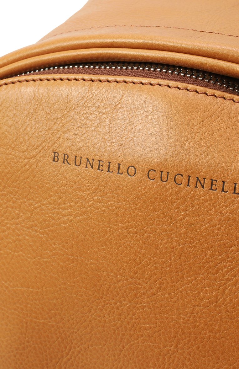 Мужской рюкзак travel BRUNELLO CUCINELLI бежевого цвета, арт. MBTGBU243 | Фото 3 (Размер: large; Материал: Натуральная кожа; Сумки-технические: Рюкзаки - большие; Стили: Классический)