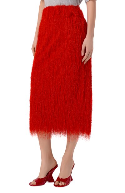 Юбка DRIES VAN NOTEN красного цвета по цене 92650 руб., арт. 010860/3038, фото 3 Юбка DRIES VAN NOTEN, арт. 010860/3038, фото 3