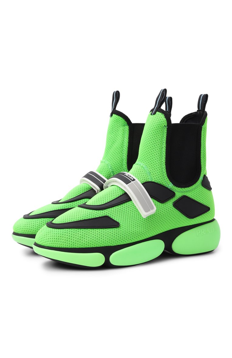 Текстильные кроссовки PRADA, арт. 1T142L-3KNA-F0JNB-040, фото 1