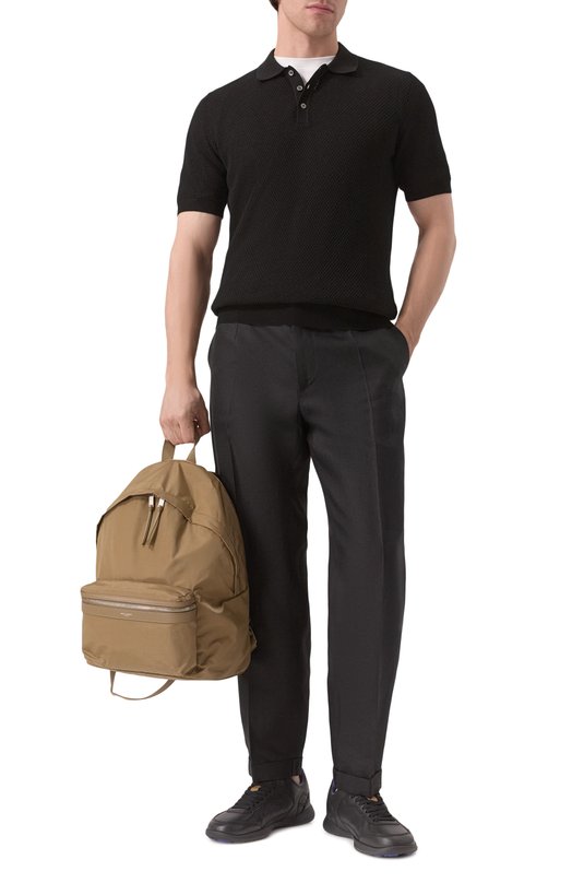 Кожаные кроссовки Matrix Burberry 8109135 Чёрный  8109135 Фото 2