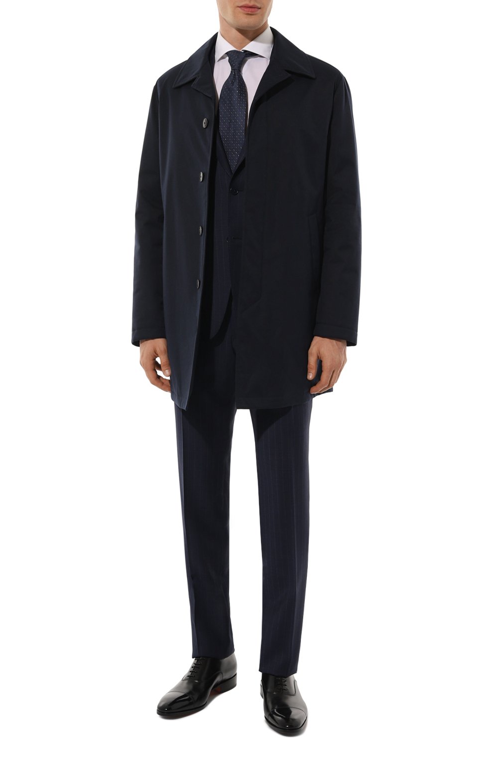 Кожаные оксфорды carter SANTONI, арт. MCCG12474JC6I0BR, фото 2