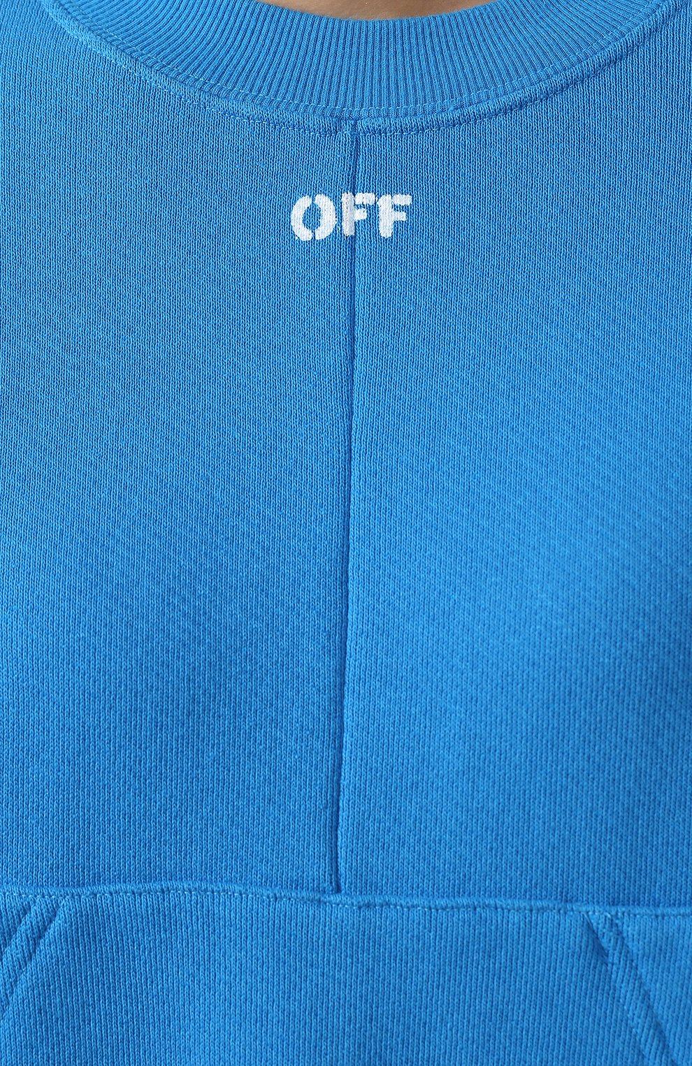 Хлопковый свитшот OFF-WHITE голубого цвета по цене 58900 руб., арт. 0WBA043R19C480693001, фото 5 Хлопковый свитшот OFF-WHITE, арт. 0WBA043R19C480693001, фото 5