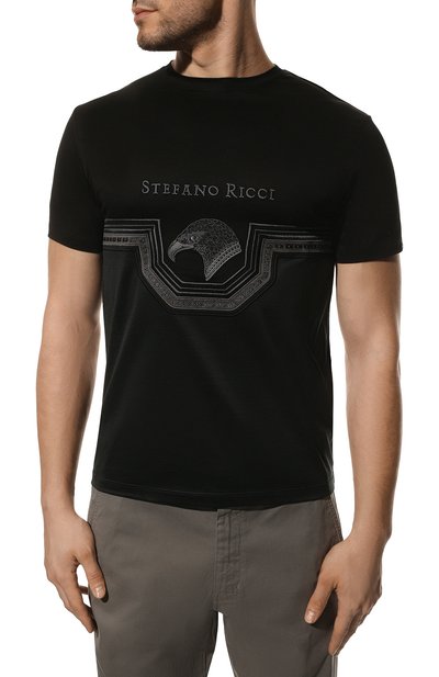 Хлопковая футболка STEFANO RICCI, арт. MNH2301810/TE0001, фото 3