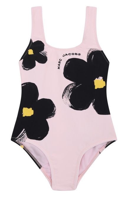 Детского слитный купальник MARC JACOBS (THE) светло-розового цвета, арт. W60525 | Фото 1 (Материал сплава: Проставлено; Нос: Не проставлено; Материал подклада: Синтетический материал; Материал внешний: Синтетический материал)
