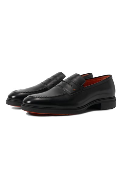 Мужские кожаные пенни-лоферы easy SANTONI, арт. MGEG18964NEAXNTG