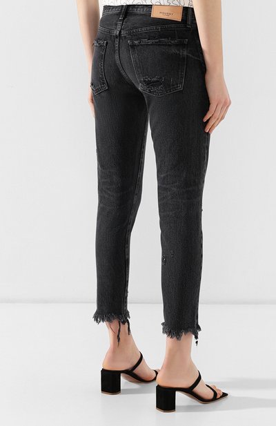 Джинсы с потертостями MOUSSY черного цвета по цене 20550 руб., арт. 025CSC11-2190, фото 4 Джинсы с потертостями MOUSSY, арт. 025CSC11-2190, фото 4
