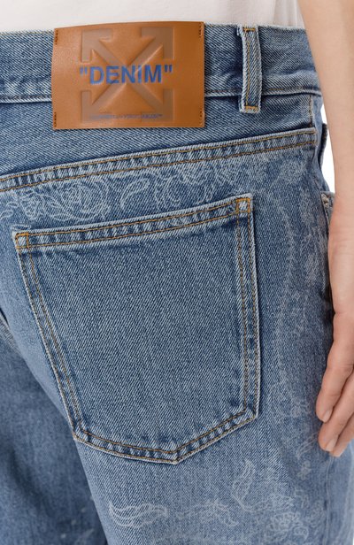 Джинсы OFF-WHITE голубого цвета по цене 118000 руб., арт. 2FM00605B, фото 5 Джинсы OFF-WHITE, арт. 2FM00605B, фото 5