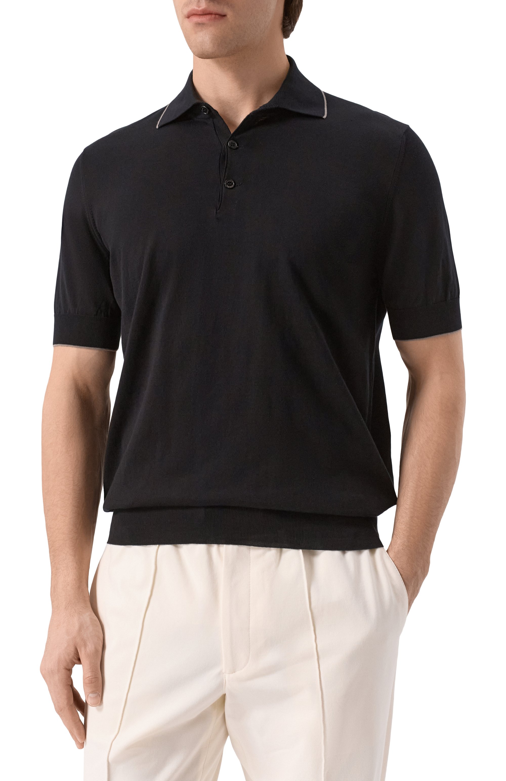 Хлопковое поло BRUNELLO CUCINELLI, арт. M29805205, фото 3