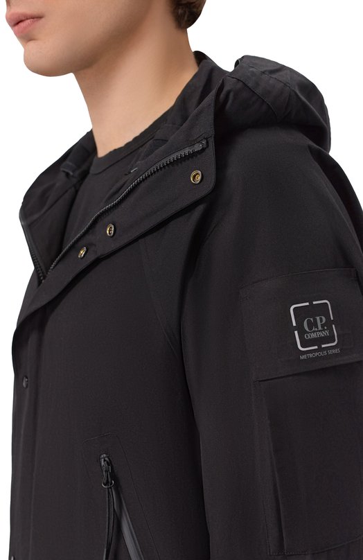 Хлопковая куртка C.P. Company 20CL0W003A/110542A Чёрный  20CL0W003A/110542A Фото 5