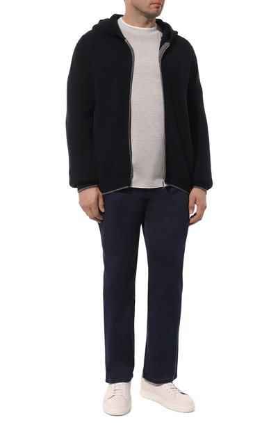 Футболка из шелка и хлопка BRUNELLO CUCINELLI, арт. MD8217427, фото 2