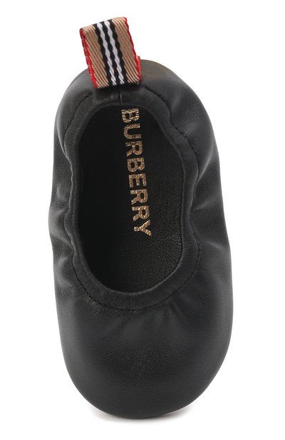 Кожаные пинетки BURBERRY, арт. 8047514, фото 4