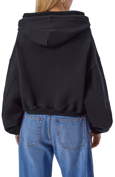 Хлопковая толстовка ALEXANDERWANG.T черного цвета по цене 79050 руб., арт. 4CC4252689, фото 4 Хлопковая толстовка ALEXANDERWANG.T, арт. 4CC4252689, фото 4