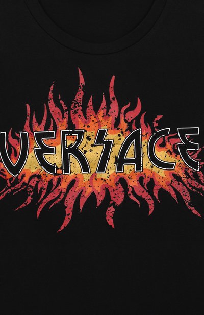 Хлопковая футболка VERSACE, арт. 1018293/1A13075/8A-14A, фото 3
