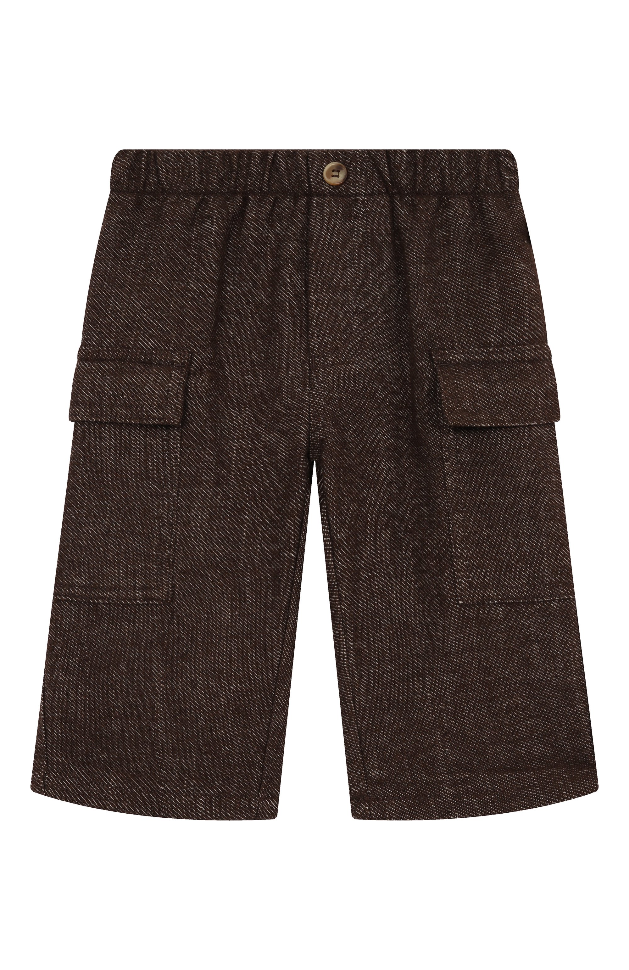 Джинсы IL GUFO темно-коричневого цвета по цене 12600 руб., арт. A25GPL0031C0074/12M-18M, фото 1 Джинсы IL GUFO, арт. A25GPL0031C0074/12M-18M, фото 1