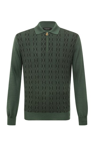 Мужская поло из шерсти и шелка STEFANO RICCI, арт. KE08000P30/E23370