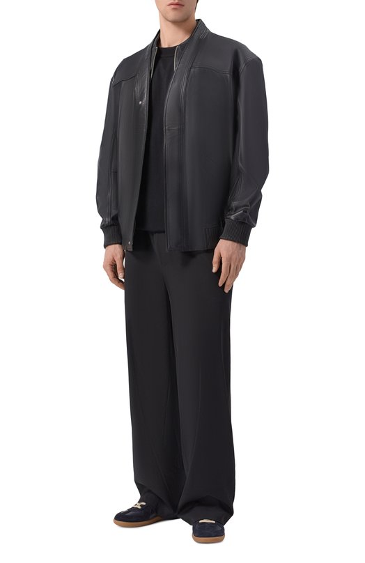 Кожаный бомбер MORDECAI 26E96MRU28S Чёрный  26E96MRU28S Фото 2