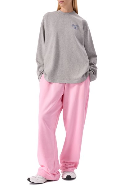 Хлопковый лонгслив PLANTA ROSA, арт. PR/L01.1/EMBLEM-BLUE/220, фото 5