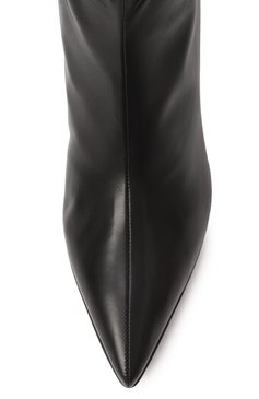 Женские кожаные ботильоны alina 55 GIANVITO ROSSI черного цвета, арт. G73273.55RIC.NAPNER0 | Фото 6 (Драгоценные камни: Проставлено; Каблук высота: Низкий; Материал сплава: Проставлено; Материал внутренний: Натуральная кожа; Материал внешний: Натуральная кожа; Подошва: Плоская; Каблук тип: Шпилька; Материал утеплителя: Без утеплителя)