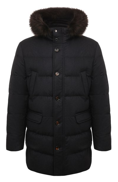 Мужская пуховик barbieri-ll с меховой отделкой MOORER, арт. IREIBRA-LL_SET