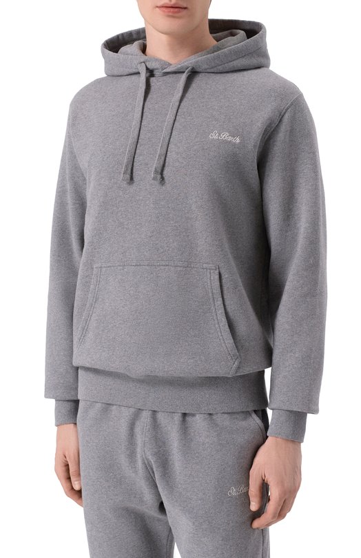 Хлопковое худи MC2 Saint Barth TRI0001-00657I/TRIBECA Серый  TRI0001-00657I/TRIBECA Фото 3