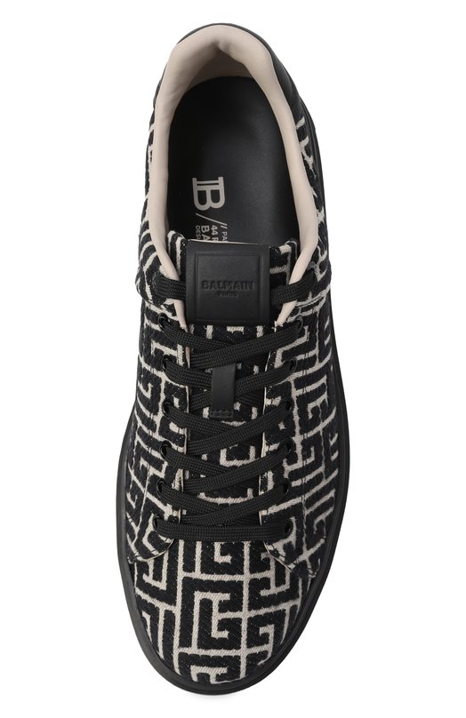 Текстильные кеды B-Court Balmain FM1VI288/TJCM Чёрно-белый  FM1VI288/TJCM Фото 6
