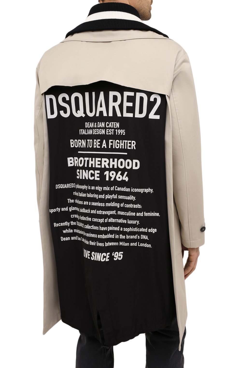 Хлопковый тренч DSQUARED2, арт. S74AH0096/S41794, фото 5