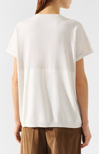 Кашемировый топ с декоративной отделкой BRUNELLO CUCINELLI, арт. M12148910, фото 4