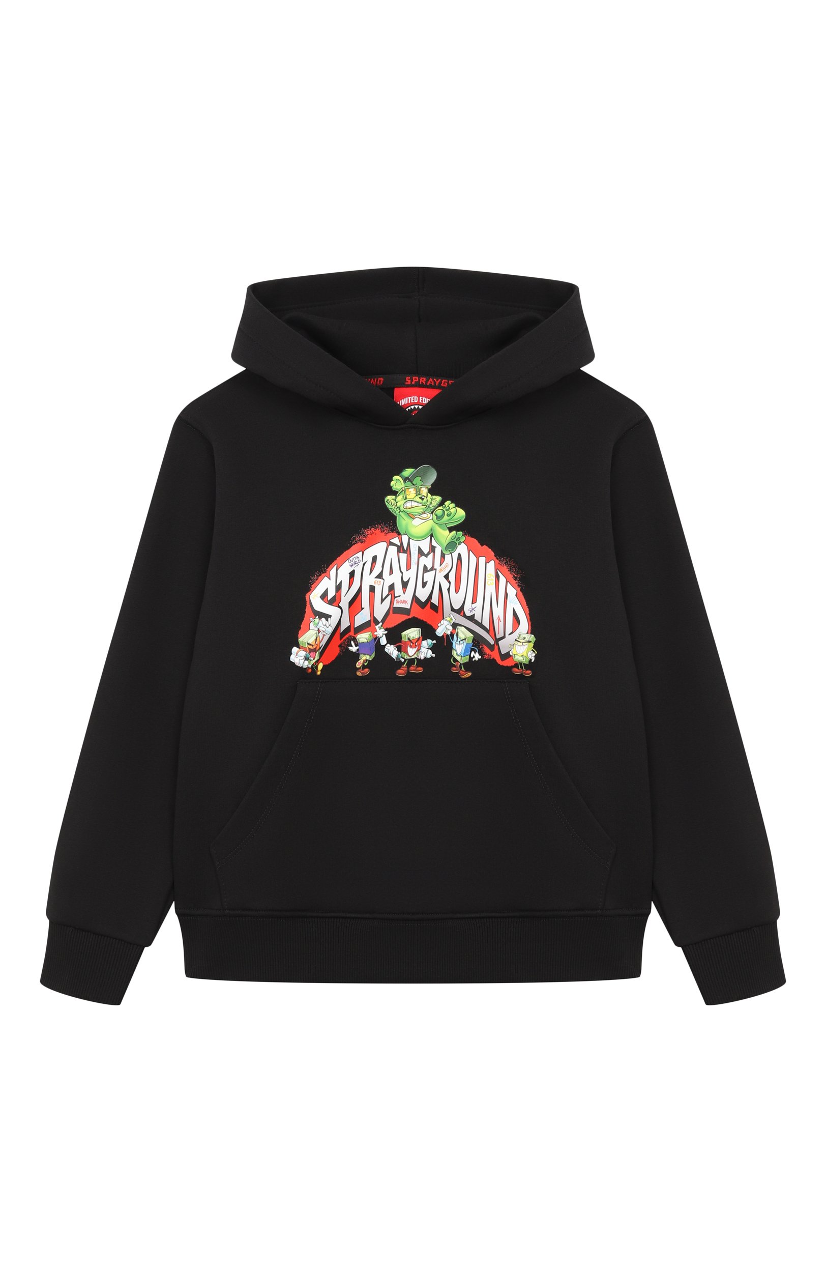 Хлопковое худи SPRAYGROUND, арт. SPY1531G/SPRAYGR0UND CHARACTERS REGULAR H00DIE, фото 1