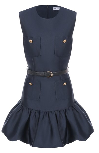 Женское атласное платье SELF-PORTRAIT, арт. PF25017SBL