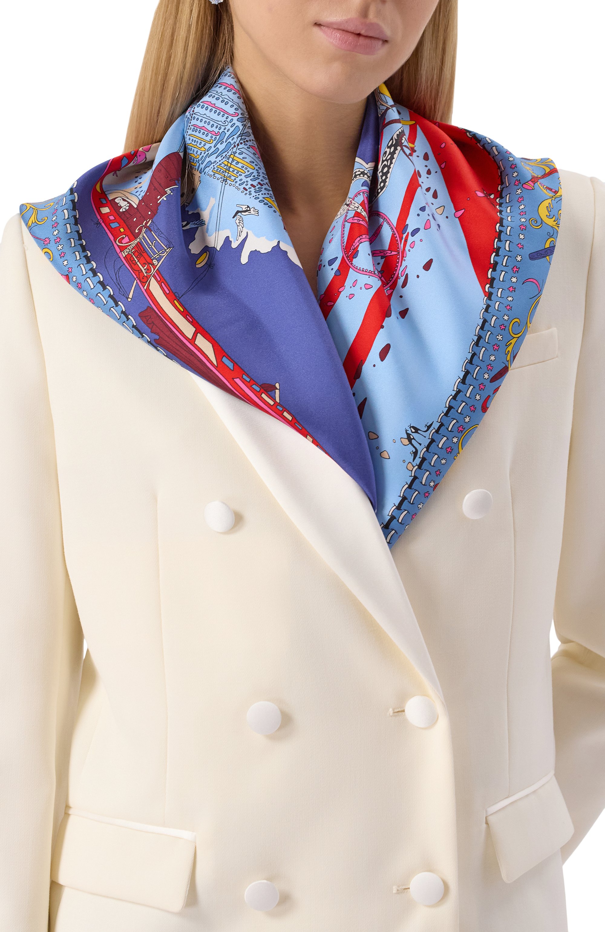 Шелковый платок FERRAGAMO, арт. 311595/746, фото 2