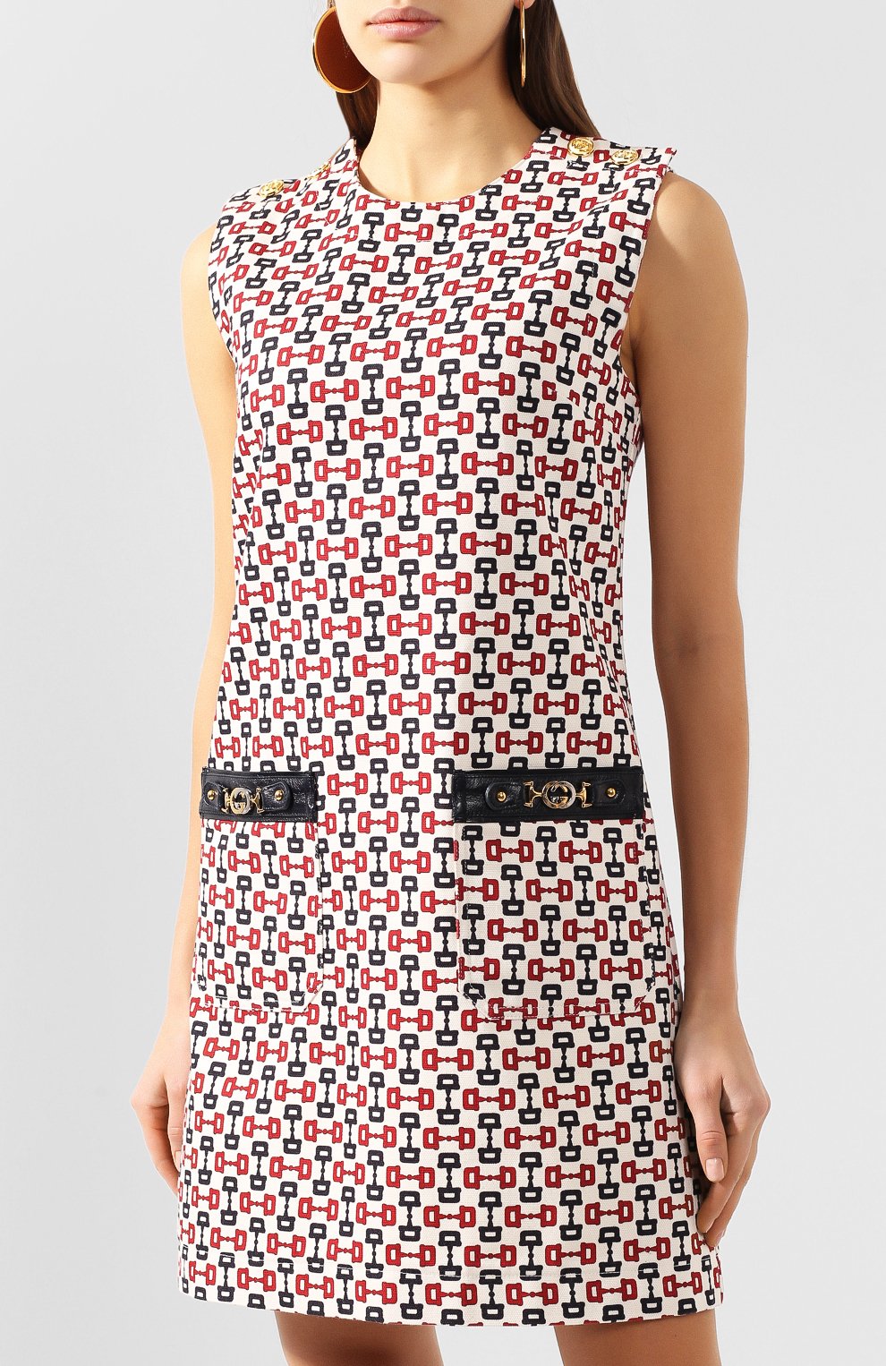Хлопковое платье GUCCI, арт. 605568/XDAZ5, фото 3