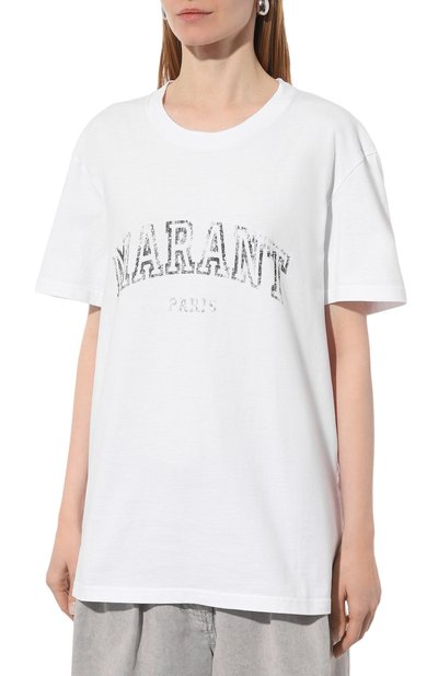 Хлопковая футболка ISABEL MARANT ETOILE, арт. 23PTS0069FA-A1N97E, фото 3
