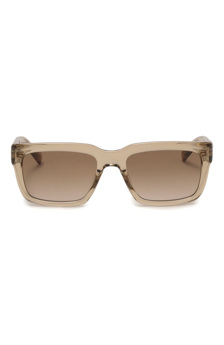 Женские солнцезащитные очки SAINT LAURENT бежевого цвета, арт. SL 615 005 | Фото 4 (Нос: Не проставлено; Региональные ограничения белый список (Axapta Mercury): Не проставлено; Кросс-КТ: С/з-унисекс; Тип очков: С/з; Материал: Пластик; Оптика Гендер: оптика-унисекс; Очки форма: Прямоугольные)