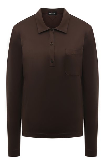 Женское хлопковое поло KITON, арт. D58440H080512121