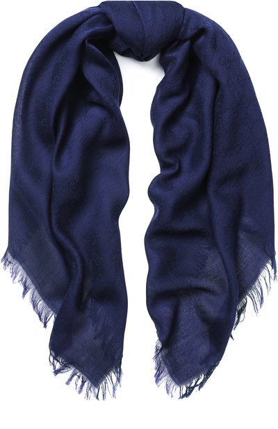 Хлопковый платок с принтом GUCCI, арт. 418222/4K105, фото 1