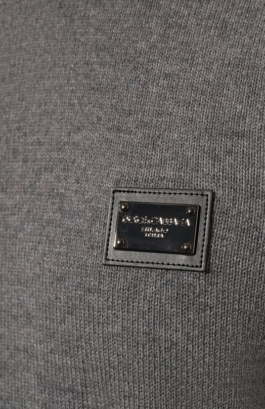 Джемпер из шерсти и кашемира Dolce & Gabbana GX039T/JFMHL Серый  GX039T/JFMHL Фото 5
