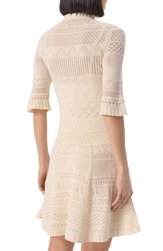 Хлопковое платье Zadig and Voltaire KWDR01211 Кремовый  KWDR01211 Фото 4