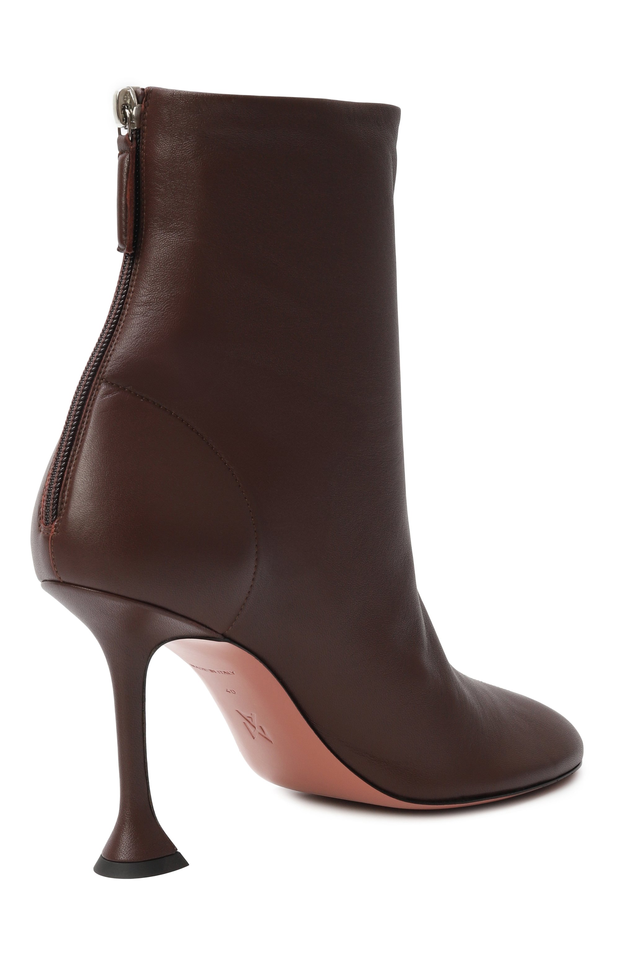 Кожаные ботильоны iris 95 AMINA MUADDI, арт. IRIS B00TIE/NAPPA, фото 5