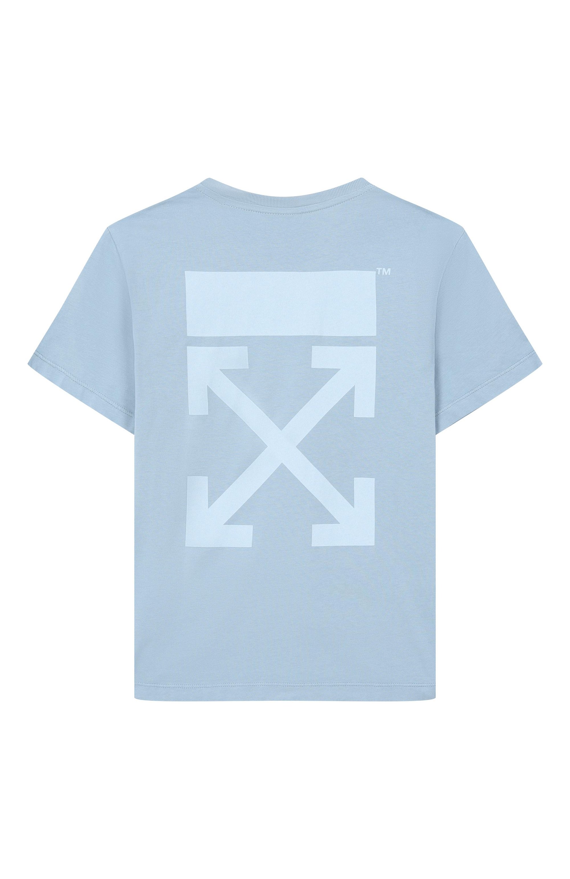 Хлопковая футболка OFF-WHITE, арт. 0GAA001S26JER009, фото 2