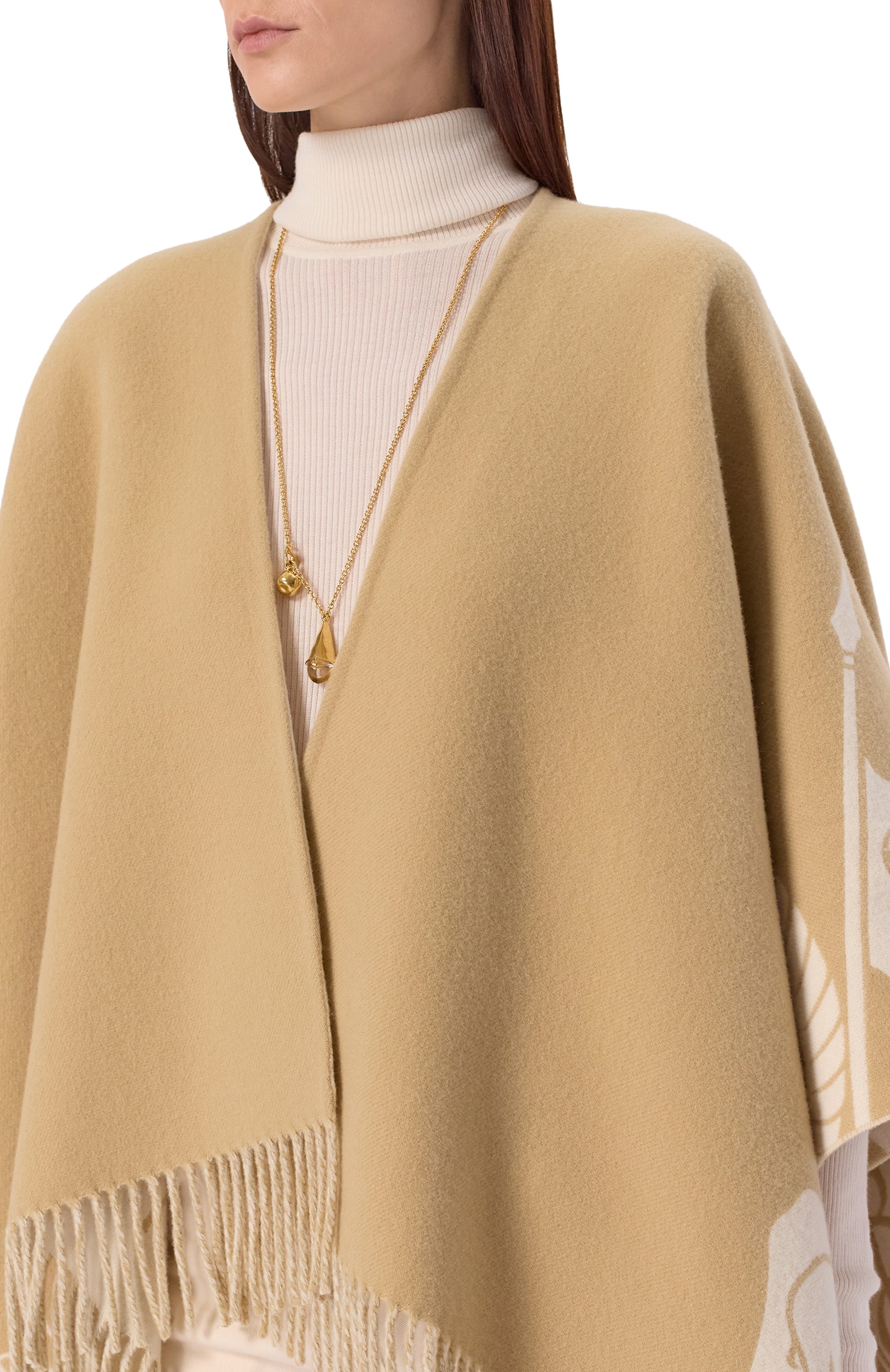 Пончо из шерсти и кашемира BURBERRY, арт. 8110229, фото 5