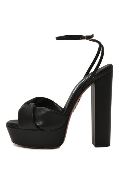 Кожаные босоножки olie plateau 140 AQUAZZURA, арт. 0LEHIGB0/NAP, фото 4