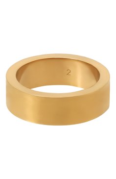 Женское кольцо MAISON MARGIELA золотого цвета, арт. SM1UQ0081 SV0158/G0LD | Фото 3 (Региональные ограничения белый список (Axapta Mercury): Не проставлено; Нос: Не проставлено; Материал: Серебро)