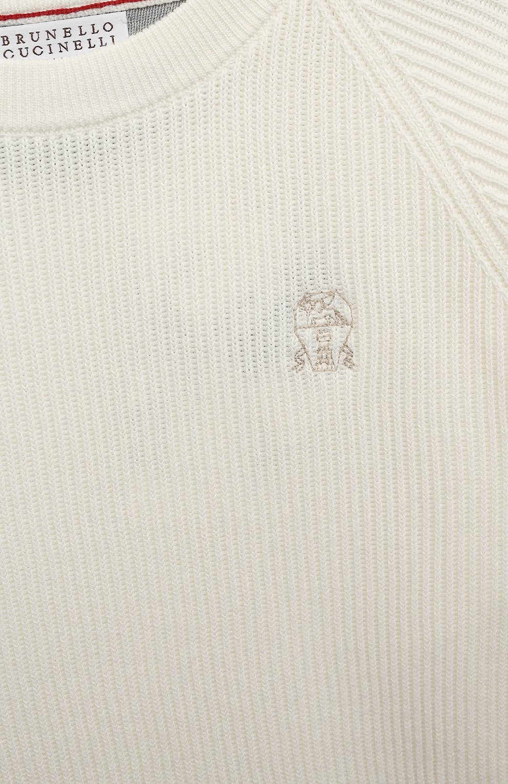 Хлопковый свитер BRUNELLO CUCINELLI, арт. B29M14400A, фото 3
