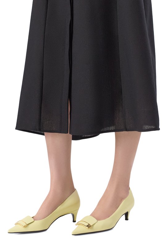 Кожаные туфли sr1 45 Sergio Rossi B14491/MMVN13 Жёлтый  B14491/MMVN13 Фото 2