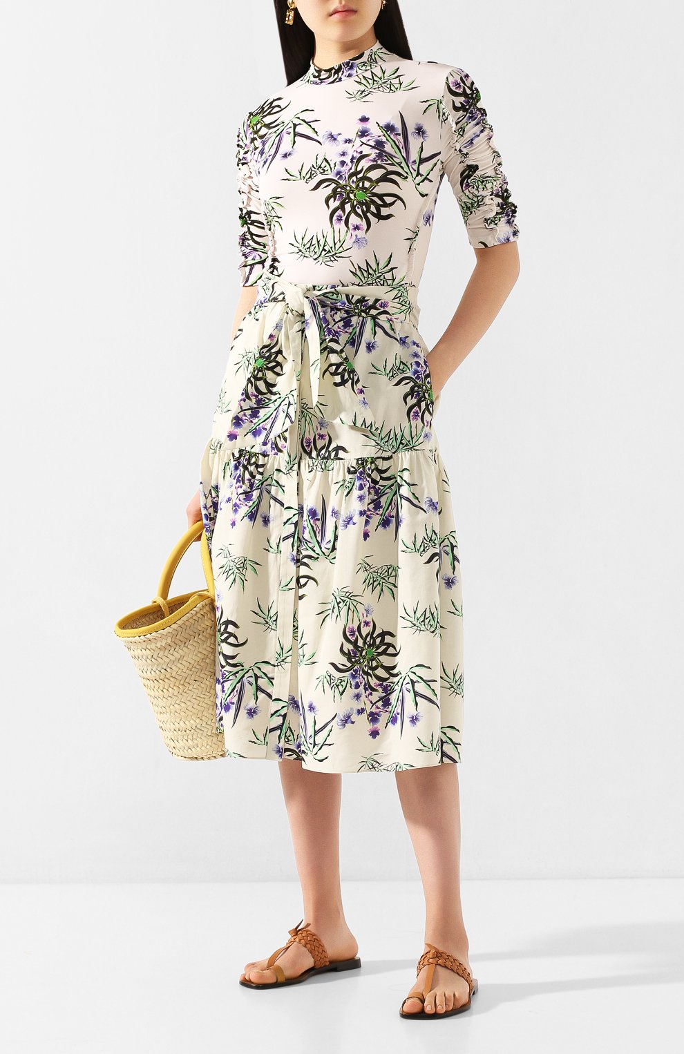 Топ из вискозы KENZO белого цвета по цене 31950 руб., арт. FA52T0842902, фото 2 Топ из вискозы KENZO, арт. FA52T0842902, фото 2